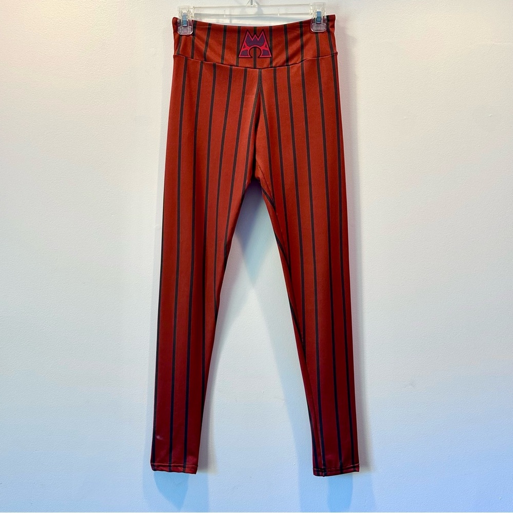 NWOT Custom Pokémon Team Magma Maxie Courtney Tabitha Red Black Leggings, Size S